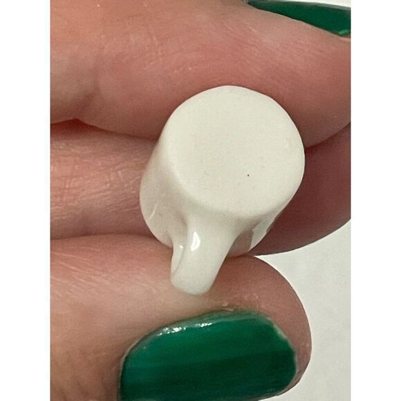 Vintage Miniature White Ceramic Coffee Mug With name Arlene Spell Out Dollhouse - Picture 4 of 5